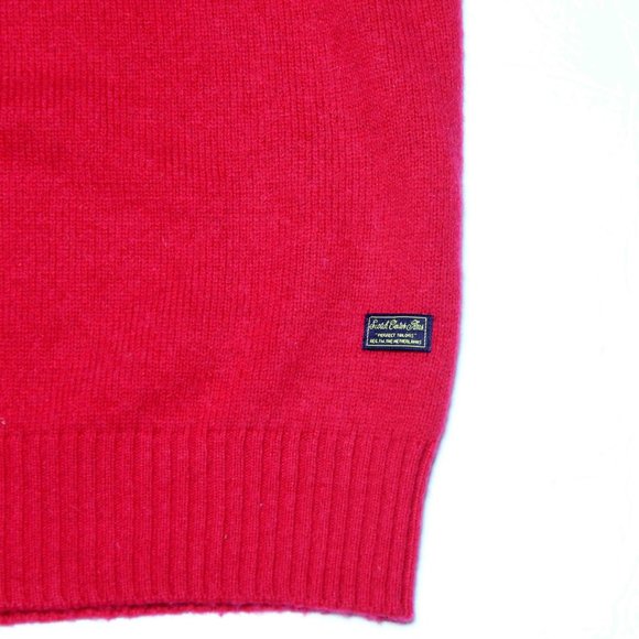 Scotch & Soda Crewneck Sweater Red Black Men's Slim XL - Picture 3 of 3